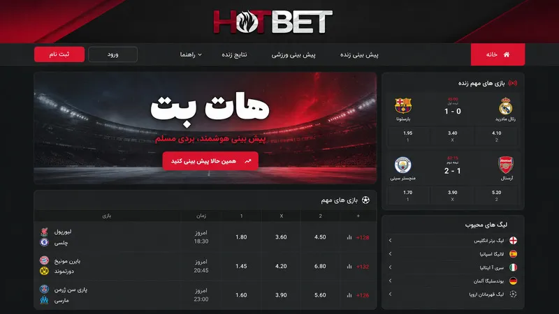 3️⃣ رتبه هات بت (Hotbet) انتخاب محبوب ایرانی ها